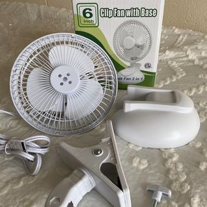 6 inch Clip Fan with Base